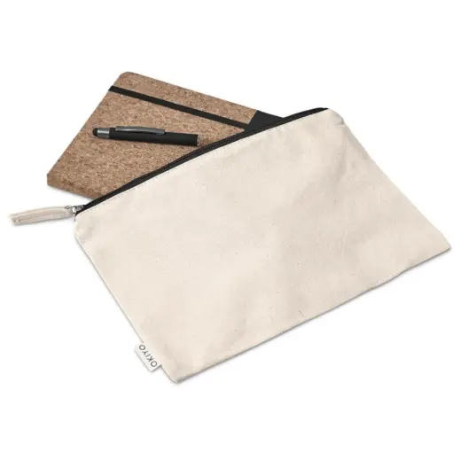 Okiyo Denki Cork Notebook & Pen Set Black